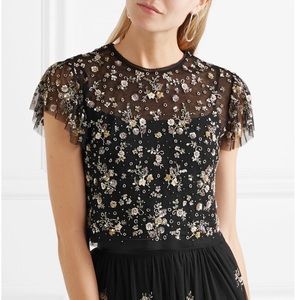Needle & Thread Embellished Cropped Top